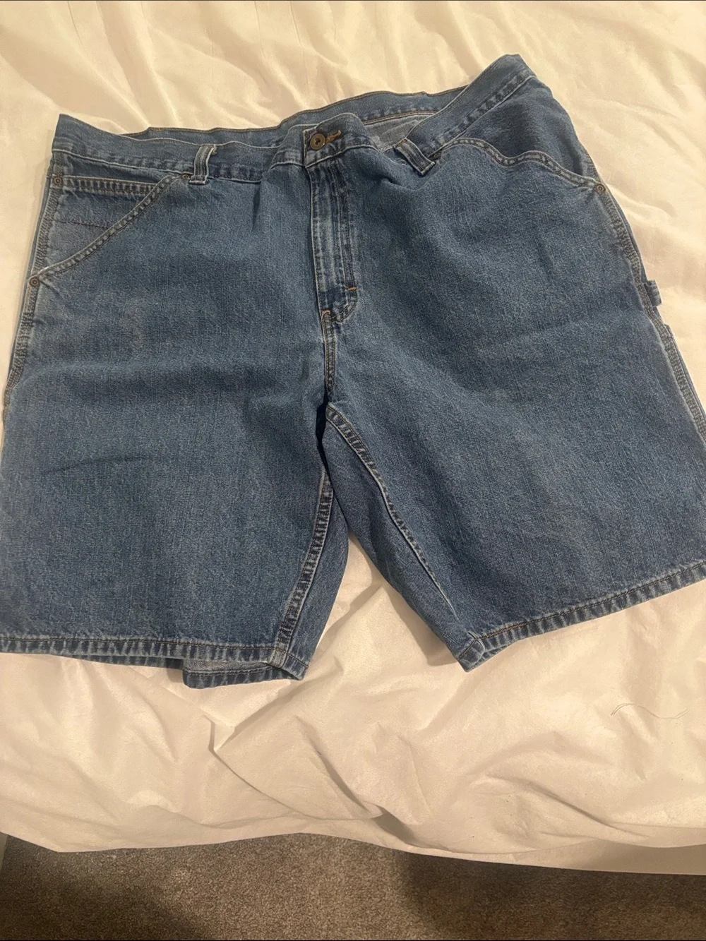 Faded Glory Classic Dark Blue Denim Shorts
